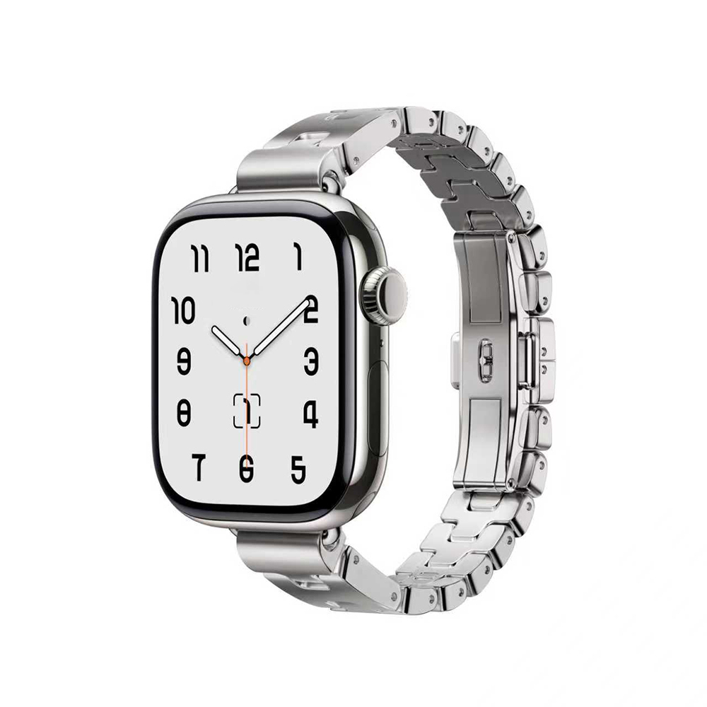Apple Watch 7 45mm Uyumlu Zore KRD-150 Metal Kordon