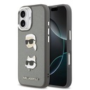 Apple iPhone 17 Uyumlu Kılıf Karl Lagerfeld Orjinal Lisanslı Metal Logolu K&C Heads Pin Kapak