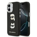 Apple iPhone 17 Uyumlu Kılıf Karl Lagerfeld Orjinal Lisanslı Metal Logolu K&C Heads Pin Kapak