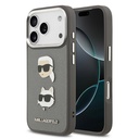 Apple iPhone 17 Pro Max Uyumlu Kılıf Karl Lagerfeld Orjinal Lisanslı Metal Logolu K&C Heads Pin Kapak