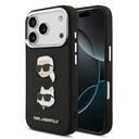 Apple iPhone 17 Pro Max Uyumlu Kılıf Karl Lagerfeld Orjinal Lisanslı Metal Logolu K&C Heads Pin Kapak