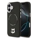 Apple iPhone 17 Uyumlu Kılıf Karl Lagerfeld Orjinal Lisanslı M-safe Şarj Özellikli Metal Kamera ve Buton Tasarımlı Choupette PU Deri Kapak