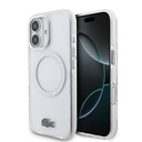 Apple iPhone 17 Uyumlu Kılıf Lacoste Orjinal Lisanslı M-safe Şarj Özellikli İkonik Timsah Logolu Buzlu Kapak