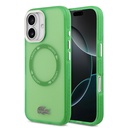 Apple iPhone 17 Uyumlu Kılıf Lacoste Orjinal Lisanslı M-safe Şarj Özellikli İkonik Timsah Logolu Buzlu Kapak