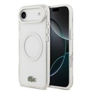 Apple iPhone 17 Air Uyumlu Kılıf Lacoste Orjinal Lisanslı M-safe Şarj Özellikli İkonik Timsah Logolu Buzlu Kapak