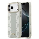 Apple iPhone 17 Pro Max Uyumlu Kılıf DKNY Orjinal Lisanslı M-safe Şarj Özellikli 3D Yazılı Checkered Pattern Kapak