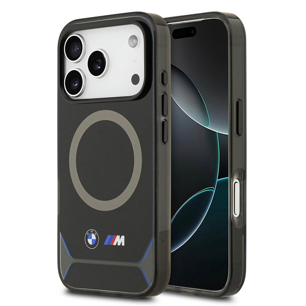 Apple iPhone 17 Pro Uyumlu Kılıf BMW Orjinal Lisanslı M-safe Şarj Özellikli Metal Buton Tasarımlı IML Baskılı M Dizayn Kapak