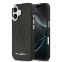 Apple iPhone 17 Uyumlu Kılıf Karl Lagerfeld Orjinal Lisanslı M-safe Şarj Özellikli Delikli Tasarım Metal Logolu PU Deri Kapak