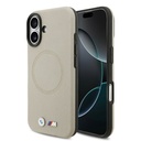 Apple iPhone 17 Uyumlu Kılıf BMW Orjinal Lisanslı M-safe Şarj Özellikli Metal Logolu Delikli M Dizayn Deri Kapak