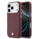 Apple iPhone 17 Pro Uyumlu Kılıf BMW Orjinal Lisanslı M-safe Şarj Özellikli Metal Logolu Tam Kaplama Deri Kapak