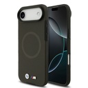 Apple iPhone 17 Air Uyumlu Kılıf BMW Orjinal Lisanslı M-safe Şarj Özellikli Metal Logolu Delikli M Dizayn Deri Kapak