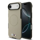 Apple iPhone 17 Air Uyumlu Kılıf BMW Orjinal Lisanslı M-safe Şarj Özellikli Metal Logolu Delikli M Dizayn Deri Kapak