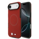 Apple iPhone 17 Air Uyumlu Kılıf BMW Orjinal Lisanslı M-safe Şarj Özellikli Metal Logolu Delikli M Dizayn Deri Kapak