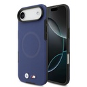 Apple iPhone 17 Air Uyumlu Kılıf BMW Orjinal Lisanslı M-safe Şarj Özellikli Metal Logolu Delikli M Dizayn Deri Kapak