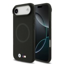 Apple iPhone 17 Air Uyumlu Kılıf BMW Orjinal Lisanslı M-safe Şarj Özellikli Metal Logolu Delikli M Dizayn Deri Kapak