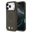 Apple iPhone 17 Pro Uyumlu Kılıf BMW Orjinal Lisanslı M-safe Şarj Özellikli Metal Logolu Delikli M Dizayn Deri Kapak