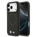 Apple iPhone 17 Pro Max Uyumlu Kılıf BMW Orjinal Lisanslı M-safe Şarj Özellikli Metal Logolu Delikli M Dizayn Deri Kapak