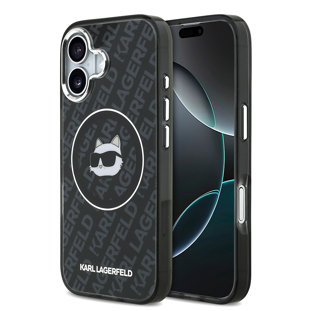 Apple iPhone 17 Uyumlu Kılıf Karl Lagerfeld Orjinal Lisanslı IML Baskılı Choupette Heads Kapak