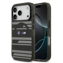 Apple iPhone 17 Pro Uyumlu Kılıf BMW Orjinal Lisanslı M-safe Şarj Özellikli Metal Kamera Butonlu Yatay Şeritli M Dizayn Kapak