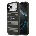 Apple iPhone 17 Pro Max Uyumlu Kılıf BMW Orjinal Lisanslı M-safe Şarj Özellikli Metal Kamera Butonlu Yatay Şeritli M Dizayn Kapak