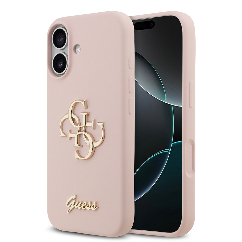 Apple iPhone 17 Uyumlu Kılıf Guess Orjinal Lisanslı Grained Yazı Logolu Kapak