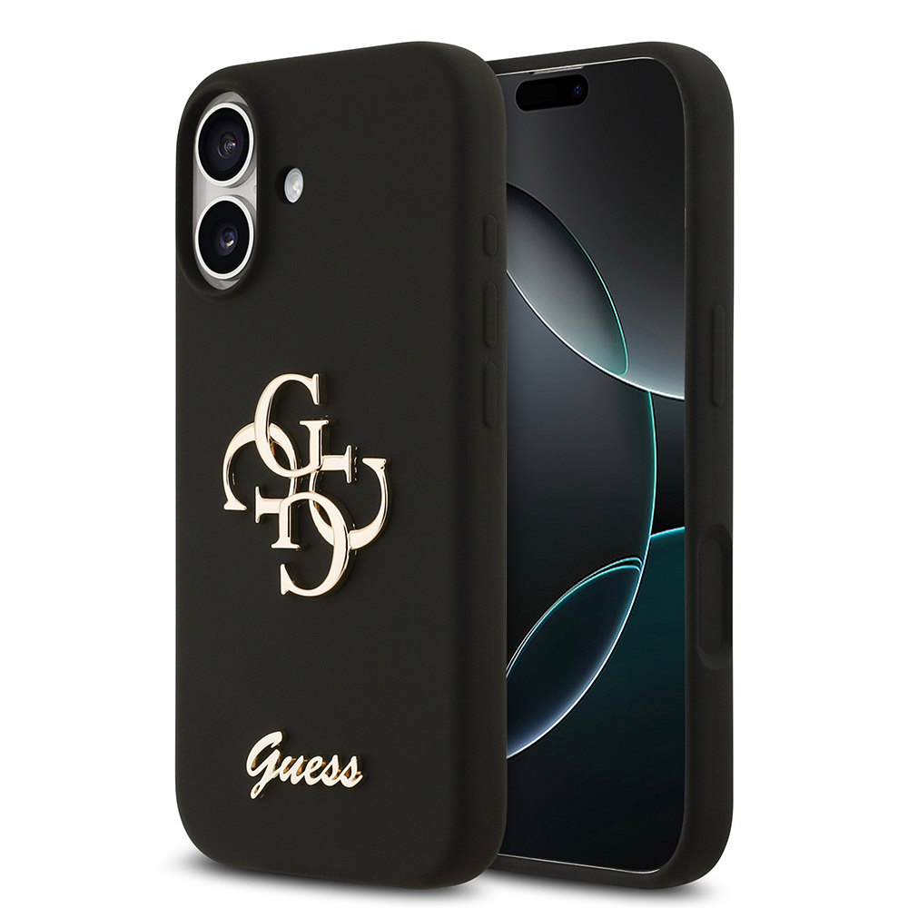 Apple iPhone 17 Uyumlu Kılıf Guess Orjinal Lisanslı Grained Yazı Logolu Kapak