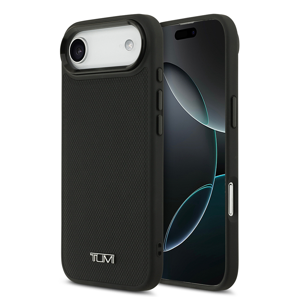 Apple iPhone 17 Air Uyumlu Kılıf TUMI M-safe Şarj Özellikli Deri Noktalı Dizayn Kapak