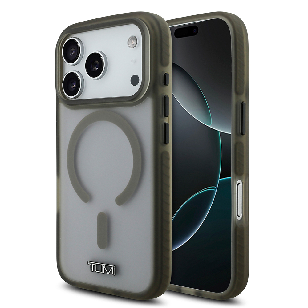 Apple iPhone 17 Pro Uyumlu Kılıf TUMI Orjinal Lisanslı M-safe Şarj Özellikli Buzlu Transparan Kapak