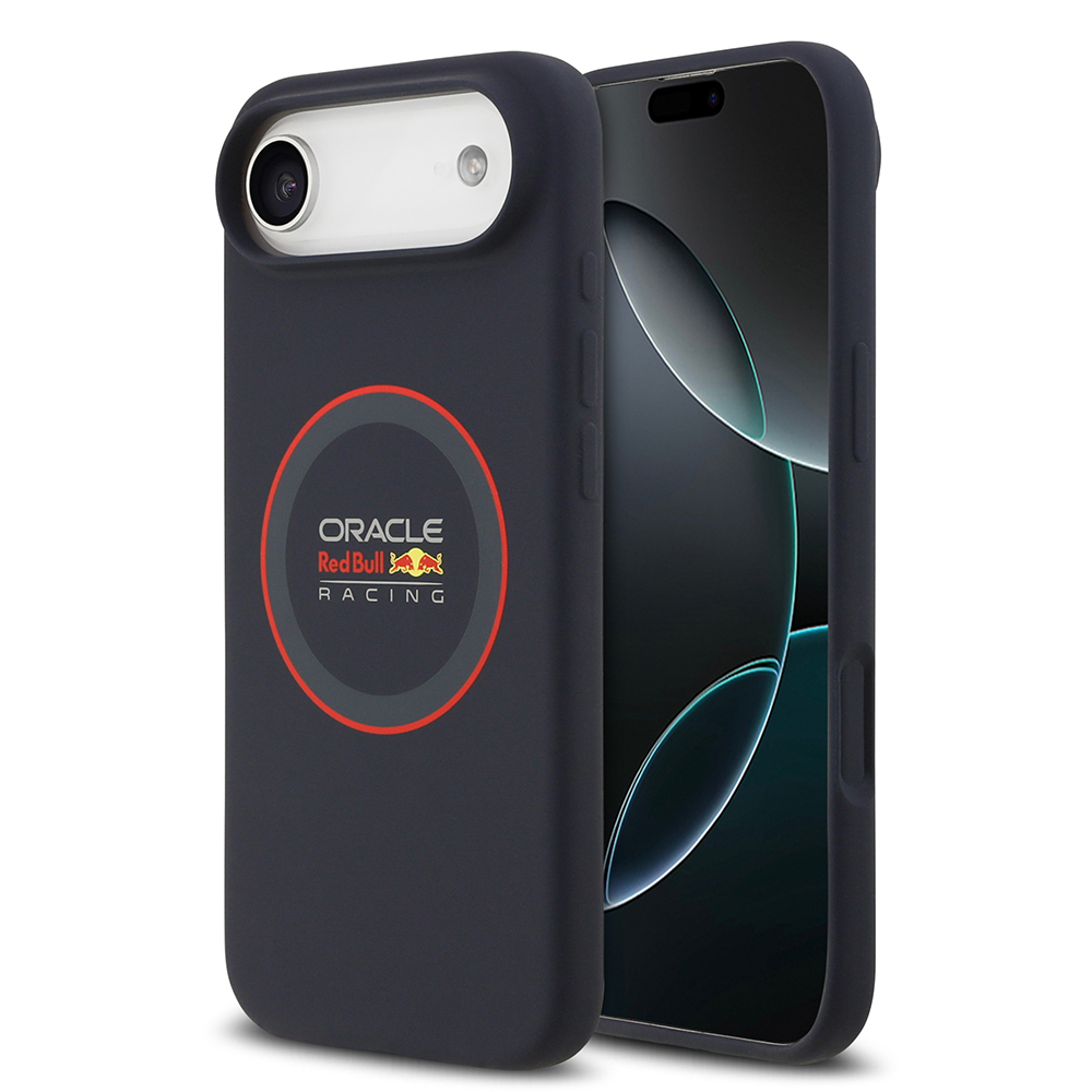 [RNZ-TA126126] Apple iPhone 17 Air Uyumlu Kılıf Redbull Orjinal Lisanslı M-safe Şarj Özellikli Kırmızı Halka ve Logo Silikon Kapak