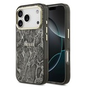 Apple iPhone 17 Pro Uyumlu Kılıf Guess Orjinal Lisanslı M-safe Şarj Özellikli Yazı Logolu Python Desenli Kapak