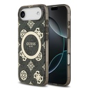 Apple iPhone 17 Air Uyumlu Kılıf Guess Orjinal Lisanslı M-safe Şarj Özellikli IML Peony ve 4G Desenli Klasik Logolu Kapak