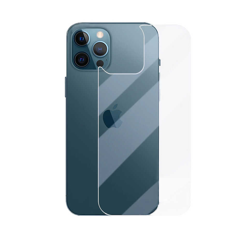 Apple iPhone 13 Pro Uyumlu Zore Back Maxi Glass Temperli Cam Arka Koruyucu