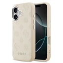Apple iPhone 17 Uyumlu Kılıf Guess Orjinal Lisanslı M-safe Şarj Özellikli Sıcak Baskılı Klasik Yazı Logolu PU Deri Peony Kapak