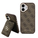 Apple iPhone 17 Uyumlu Kılıf Guess Orjinal Lisanslı M-safe Şarj Özellikli 4G Metal Büyük Logolu Kartlıklı Kapak