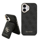 Apple iPhone 17 Uyumlu Kılıf Guess Orjinal Lisanslı M-safe Şarj Özellikli 4G Metal Büyük Logolu Kartlıklı Kapak