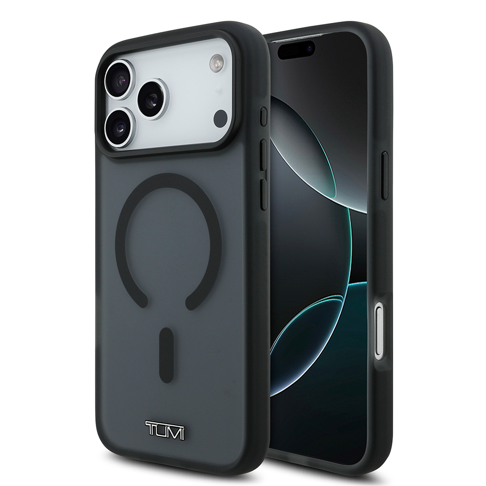 Apple iPhone 17 Pro Max Uyumlu Kılıf TUMI Orjinal Lisanslı M-safe Şarj Özellikli Buzlu Transparan Kapak