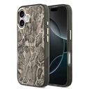 Apple iPhone 17 Uyumlu Kılıf Guess Orjinal Lisanslı M-safe Şarj Özellikli Yazı Logolu Python Desenli Kapak