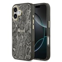 Apple iPhone 17 Uyumlu Kılıf Guess Orjinal Lisanslı M-safe Şarj Özellikli Yazı Logolu Python Desenli Kapak