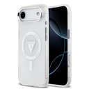 Apple iPhone 17 Air Uyumlu Kılıf Guess Orjinal Lisanslı M-safe Şarj Özellikli IML Baskılı Üçgen Logolu Metal Kamera Çerçeveli Kapak