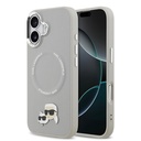 Apple iPhone 17 Uyumlu Kılıf Karl Lagerfeld Orjinal Lisanslı M-safe Şarj Özellikli Metal Kamera ve Buton Tasarımlı K&C PU Deri Kapak