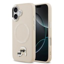 Apple iPhone 17 Uyumlu Kılıf Karl Lagerfeld Orjinal Lisanslı M-safe Şarj Özellikli Metal Kamera ve Buton Tasarımlı K&C PU Deri Kapak