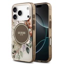 Apple iPhone 17 Pro Max Uyumlu Kılıf Guess Orjinal Lisanslı M-safe Şarj Özellikli Flower Tonal Circle Kapak