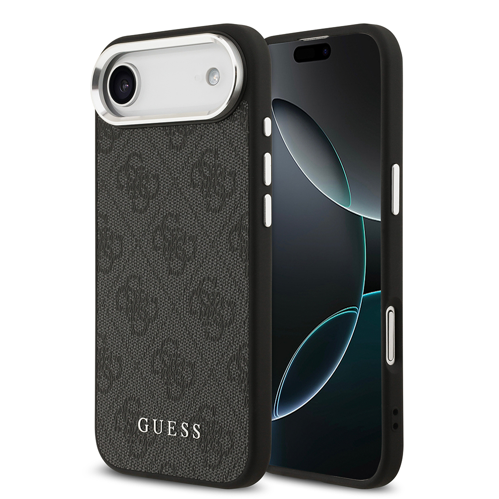 Apple iPhone 17 Air Uyumlu Kılıf Guess Orjinal Lisanslı M-safe Şarj Özellikli 4G Klasik Yazı Logolu Kapak