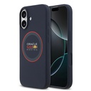 Apple iPhone 17 Uyumlu Kılıf Redbull Orjinal Lisanslı M-safe Şarj Özellikli Kırmızı Halka ve Logo Silikon Kapak