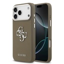 Apple iPhone 17 Pro Max Uyumlu Kılıf Guess Orjinal Lisanslı Grained 4G Metal Büyük Logolu Kapak