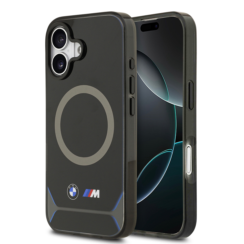 Apple iPhone 17 Uyumlu Kılıf BMW Orjinal Lisanslı M-safe Şarj Özellikli Metal Buton Tasarımlı IML Baskılı M Dizayn Kapak
