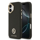 Apple iPhone 17 Uyumlu Kılıf Guess Orjinal Lisanslı M-safe Şarj Özellikli Grained Yazı ve Taşlı 4G Logolu Kapak