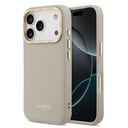 Apple iPhone 17 Pro Uyumlu Kılıf Lacoste Orjinal Lisanslı M-safe Şarj Özellikli Champs Elysees PU Deri Tasarımlı Kapak