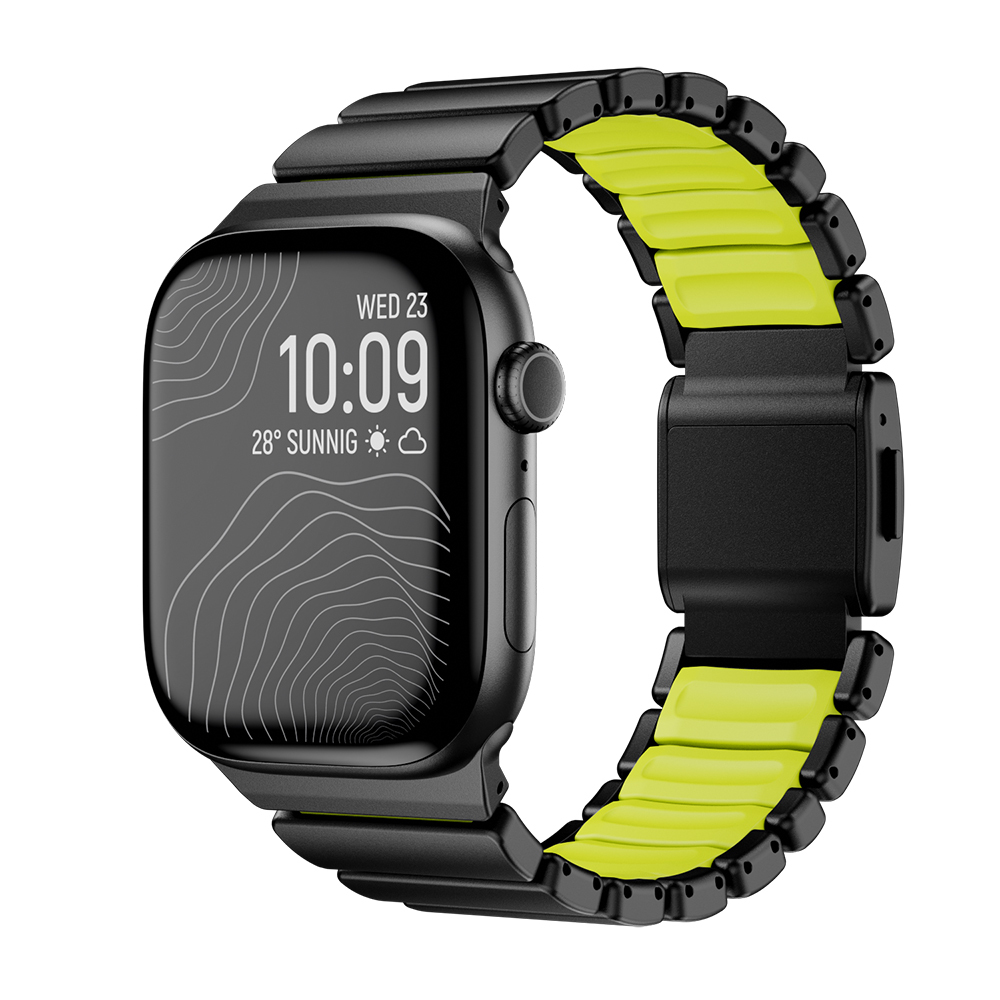 Apple Watch 42mm Uyumlu Zore KRD-149 Metal Silikon Kordon