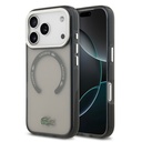 Apple iPhone 17 Pro Uyumlu Kılıf Lacoste Orjinal Lisanslı M-safe Şarj Özellikli İkonik Timsah Logolu Buzlu Kapak